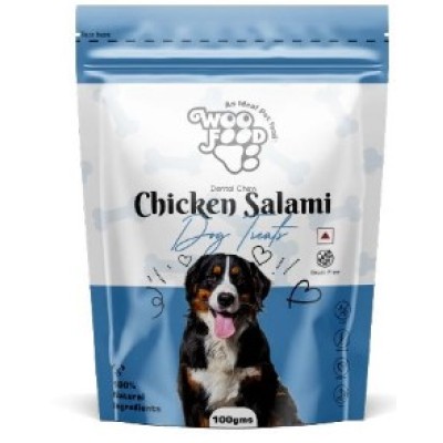 WOO FOOD CHICKEN SALAMI STICKS 100GM