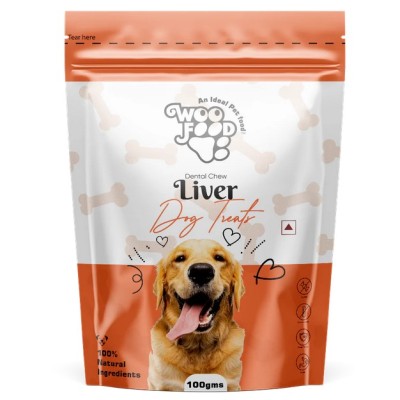 WOOFOOD DENTAL CHEW LIVER 100GM DOG TREATS