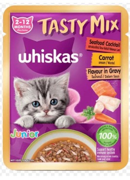 WHISKAS TMX KITTEN SF.CT.CAR 80GM GRVY