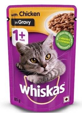 WHISKAS AD CIG 85G CAT GRAVY