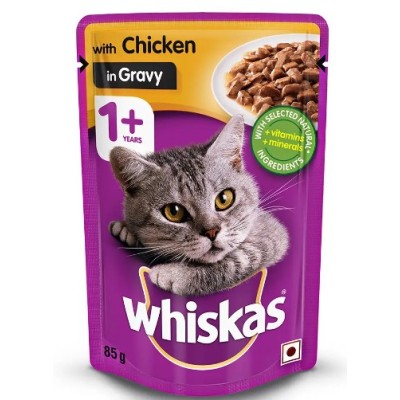 WHISKAS AD CIG 85G CAT GRAVY