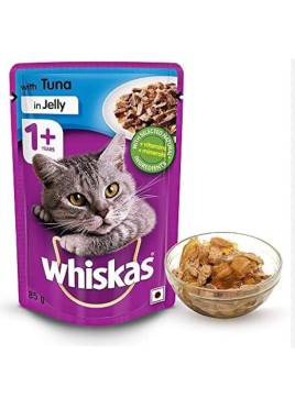 WHISKAS   ADULT TUNA IN JELLY CAT 85GM