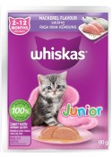 WHISKAS JUNIOR  MACKERAL FLAVOUR, 80GM 