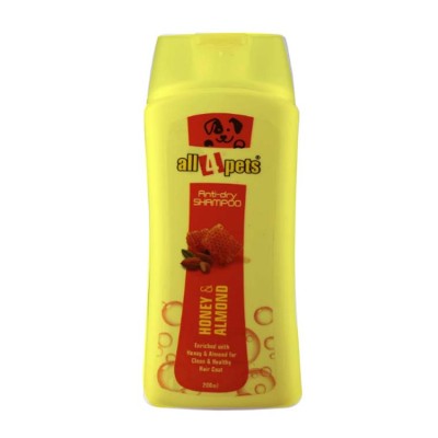 All4pets Anti Dry Almond and  Honey Shampoo 200 ml