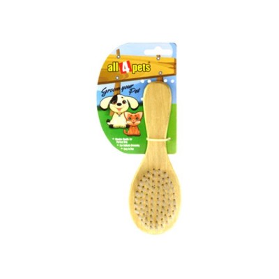 All4pets Soft Wooden Brush Small