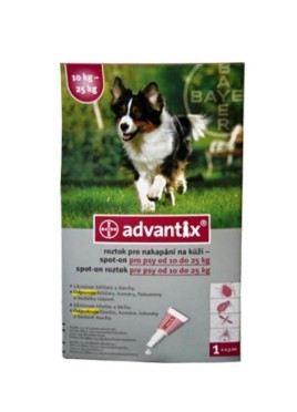 Bayer Advantix Spot-On for Dog from 10 to 25 kg weight