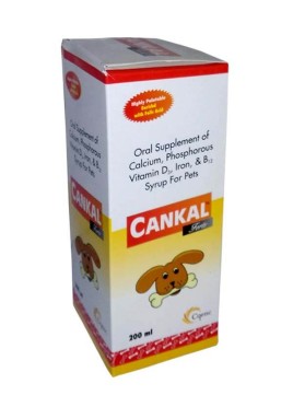 Cqenc Cankal Forte Oral Calcium Supplement Syrup For pets 200ml 
