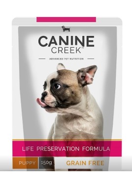 CANINE CREEK REAL CHICKEN GRAVY PUPPY DOG FOOD 150G