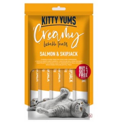 KITTY YUMS SALMON AND SKIPJACK CREAMY CAT TREATS