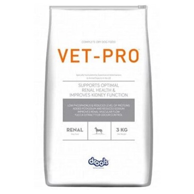 VET - PRO RENAL DOG FOOD SUPPORTS OPTIMAL RENAL HEALTH  3 KG