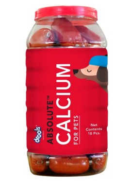 DROOLS ABSOLUTE CALCIUM SAUSAGE SUPPLEMENT 18DOGS