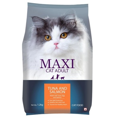 MAXI TUNA AND SALMON DRY CAT FOOD 1.2KG 