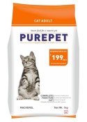 PUREPET ADULT DRY CAT FOOD MACKEREL FLAVOUR 1 KG