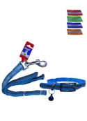 Fekrix Reflective Letter Leash and Collar 15mm*48"+16 Inch
