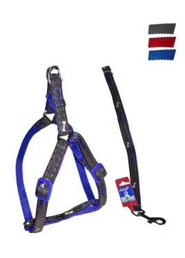 Fekrix Janes And Nylon Leash And Harness 10mm 48 inch 12-16 Inch