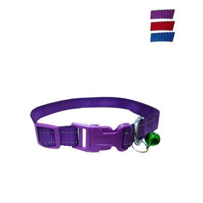 Fekrix 2 Lines Plain Nylon Dog Collar Plug 10mm 12 Inch