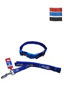 Fekrix Map Nylon Collar And Leash For Dogs 25mm 48 inch 20 Inchs