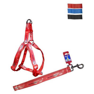 Fekrix Map Dog Leash And Harness 25mm 48 inch 26-32 Inch