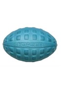Pet Brands Foaber Kick Rugby Ball Foam Rubber Hybrid Toy, Blue 11 cm