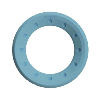 Pet Brands Foaber Roll Ring Foam Rubber Hybrid Toy Blue 10cm
