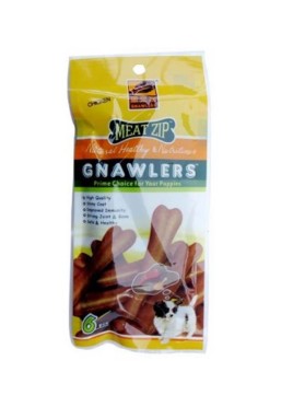Gnawlers Meat Zip Pouch Dog Treats-40g