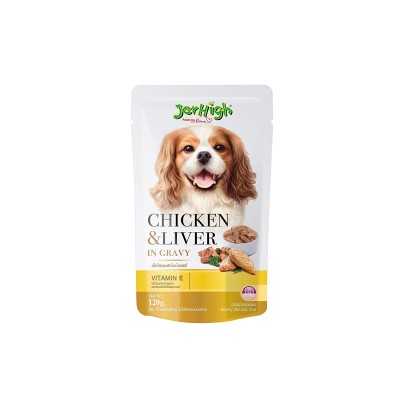 Jer high chicken and Liver in gravy 120g (Minimum buy 12) 