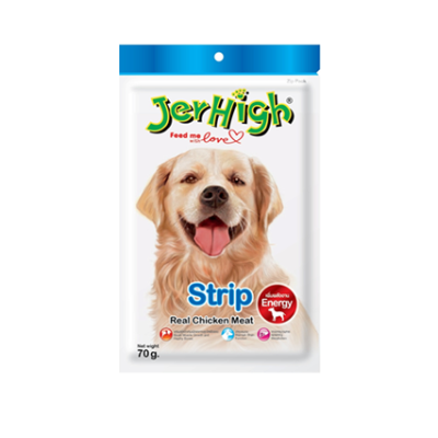 JerHigh Real Chicken Meat Strip Dog Treat - 70 gm 