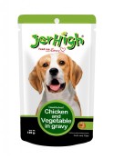 JerHigh Chicken & Vegetable in Gravy 120g (pack of 12 pouch)