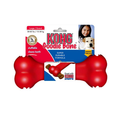 Kong Goodie Rubber Bone Dog Toy Large