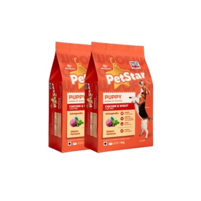 MANKIND PETSTAR CHICKEN AND WHEAT 3KG PUPPY DRY FOOD