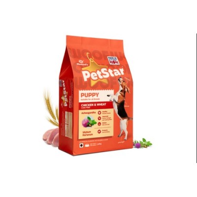 MANKIND PETSTAR CHICKEN AND WHEAT  10KG PUPPY DRY FOOD