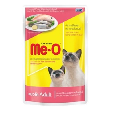Me-o Red Snapper in Jelly Cats Food 80g