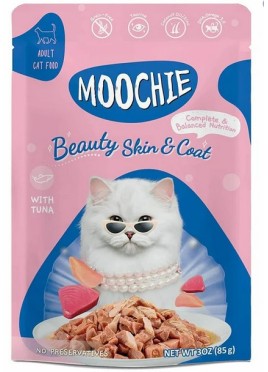 MOOCHIE BEAUTY SKIN AND COAT ADULT 85GM CAT FOOD