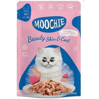 MOOCHIE BEAUTY SKIN AND COAT ADULT 85GM CAT FOOD