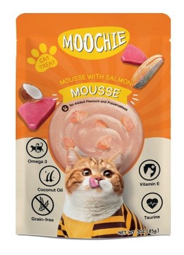 PETS EMPIRE MOOCHIE CAT FOOD MOUSSE WITH SALMON KITTENS 85GM