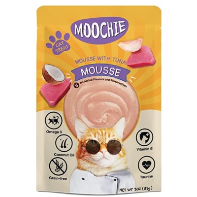 MOOCHIE MOUSSE WITH TUNA POUCH FOR CATS 85GM