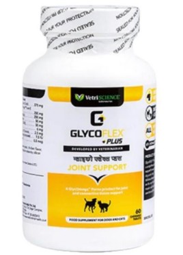 GLYCOFLEX PLUS HIP AND JOINT SUPPORT FOR DOGS OF ALL AGES CHEWABLE 60 TAB