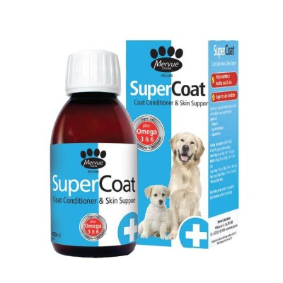 Mervue SuperCoat Liquid Multi Vitamin and Mineral Supplement for Dogs 150 ml