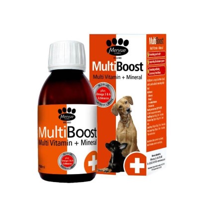 Mervue Multiboost Liquid Multi Vitamin + Mineral For Dogs 150 Ml