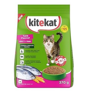 KITEKAT ADULT DRY CAT FOOD TUNA FLAVOUR 370 G