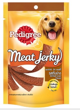 PEDIGREE MEAT JERKY ADULT DOG TREAT  GRILLED LIVER 80G 