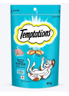 TEMPTATIONS CAT TREAT TUNA FLAVOUR  85G