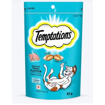 TEMPTATIONS CAT TREAT TUNA FLAVOUR  85G