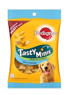 PEDIGREE TASTY MINIS DOG TREATS MILK FLAVOUR 60 G