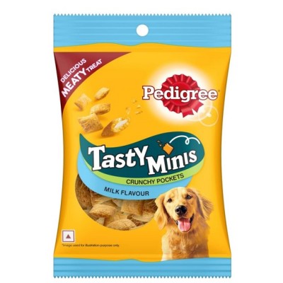 PEDIGREE TASTY MINIS DOG TREATS MILK FLAVOUR 60 G