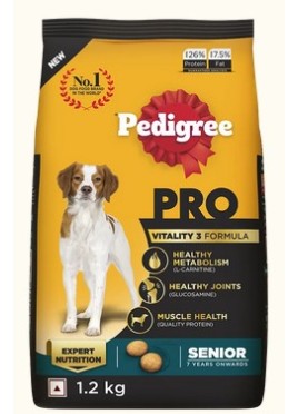 PEDIGREE PROFESSIONAL SENIOR DOG FOOD 1.2KG