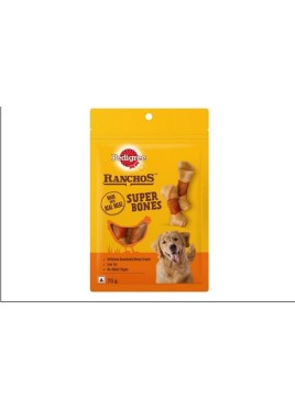 PEDIGREE RANCHOS SUPER BONES CHICKEN AND MILK DOG TREATS 70GM