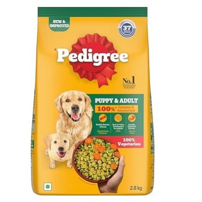 PEDIGREE ADULT AND PUPPY DRY DOG FOOD VEGETARIAN 2.8 KG