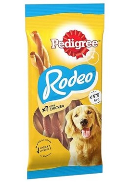 PEDIGREE RODEO DOG TREATS, CHICKEN FLAVOUR 123 G