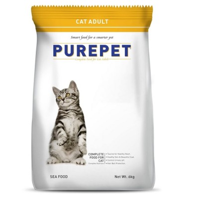 PUREPET ADULT DRY CAT FOOD SEA FOOD FLAVOUR 6 KG